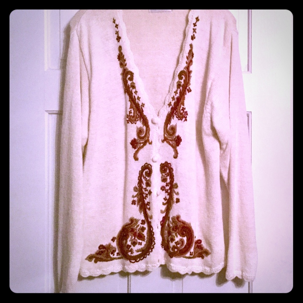 Beautiful embroidered sweater